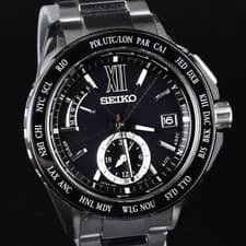 Seiko Saga113 8B54-0AK0 Radio Solar Quartz World Time wrist 15cm/5.9in NB/NA