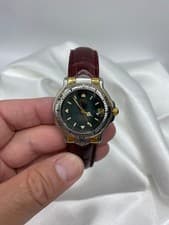 TAG Heuer 6000 Series WH5253 K18 Gold Automatic Chronometer 36mm Working Japan