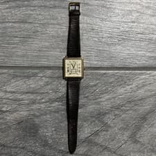 "EXC+5" Hamilton 6326 Small Second Roman Gold Square Men's Quartz Watch JAPAN