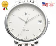 ▶️ [ Near MINT ] OMEGA De Ville 396.2432 Quartz Men’s Dress Watch White Dial