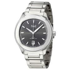 Piaget Polo S Automatic Grey Guilloche Dial Men's Watch G0A41003