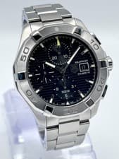 Tag Heuer Aquaracer CAY2110.BA0927 43mm Chronograph Black Dial Automatic Papers