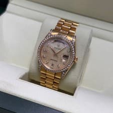 2009 Rolex DayDate 36mm Auto 118388 Mop Dial Dia Markers/Bezel/Lugs Presidential