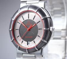 Omega Seamaster Dynamic Quartz 34mm Grey Dial Red Hands Cal.1430 Watch