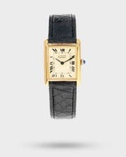 1970's Vintage Cartier Must de Tank Vermeil Large Model