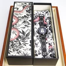 GUCCI Ghost G-Timeless watch with outer box and GG strap Working With Box