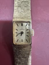 OMEGA Ladies Vintage Manual Gold Plated 20 Micron 10 mm Watch Running