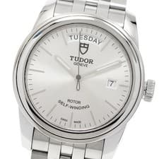 TUDOR Glamor Date Day 56000 Silver Dial Automatic Men's Watch_952749