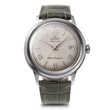 ORIENT RNAC0025N Watch Beige Leather Bambino Classic 46mm Automatic Casual
