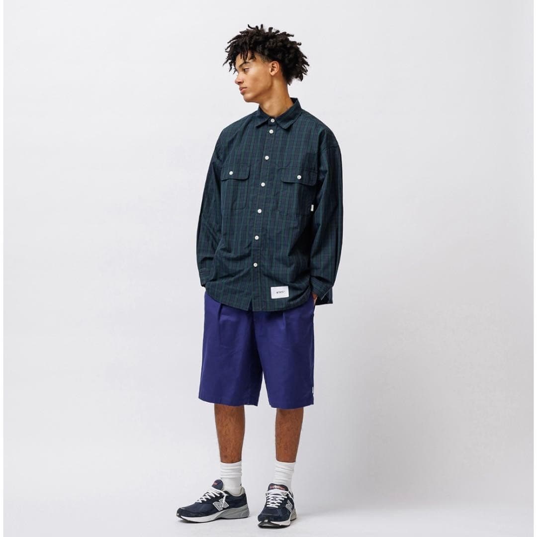 WTAPS WCPO Long Sleeve Black Watch Cotton Shirt New, Unused