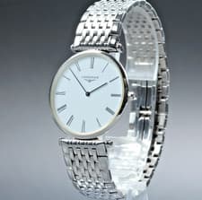 [N MINT] Longines Grand Classic L4.709.4 33mm White Roman Dial Quartz Mens Watch