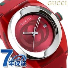 Gucci SYNC YA137103A Men's Watch 46mm Red Swiss Made