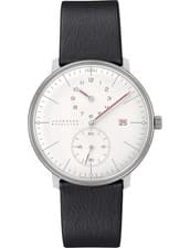 Junghans Max Bill Regulator Bauhaus 40mm White Dial Leather Watch 27/4493.02
