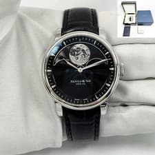 Arnold & Son Hm Perpetual Moon 1GLAS.B01A.C122S 42MM Black Stainless Steel