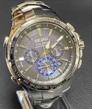 Seiko COUTURA Solar Radio Chronograph Watch Used Tested From Japan