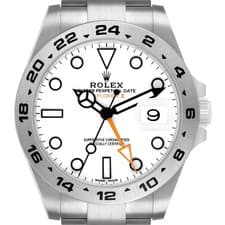 Rolex Explorer II 42 Steel Polar White Dial Mens Watch 216570 Box Card