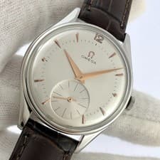 EXCELLENT SWISS OMEGA REF 2505 MANUAL WIND JUMBO SIZE 38MM GENTS WATCH 1950'