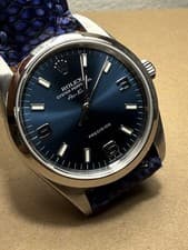 Rolex Air-King 14000M  Blue Dial  34mm  Automatic Classic Oyster Perpetual