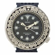 SEIKO WATCH PROSPEX PROFESSIONAL DIVER DAY-DATE 300M SBBN007 QUARTZ BLACK MEN'S