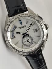 Seiko Brightz Radio-Controlled Solar World Time Watch 8B63