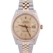 Rolex Datejust 36mm Champagne Dial Watch Ref# 16013