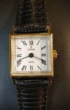 Concord Ladies 14K Solid Gold  Quartz Watch New Strap White Dial Just Serviced!!