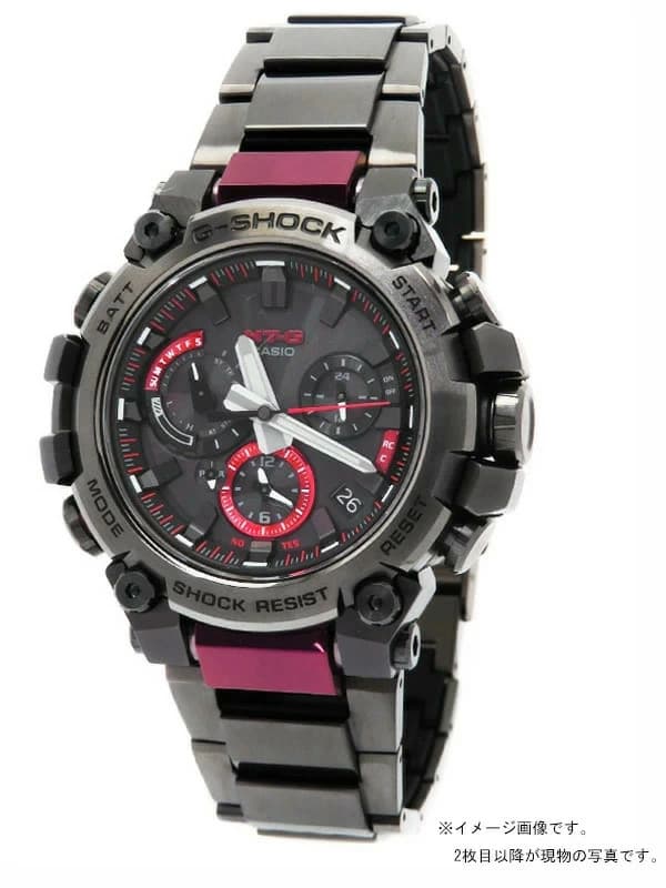 CASIO G-SHOCK MT-G Solar Radio Watch MTG-B3000BD-1A Black Dial