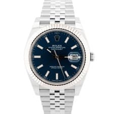 NEW 2026 PAPERS Rolex DateJust 41 BLUE 18K Gold Steel JUBILEE 41mm 126334 BOX