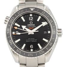 Authentic Omega Seamaster Planet Ocean GMT 232.30.44.22.01.001 Stainless Ste...