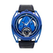 De Bethune DB28 Tourbillon Limited Edition Blue Titanium 43mm Watch DB28XPTB