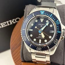 Seiko Prospex PADI SBDJ057 Solar Diver Silver Dial Men's Watch Unused