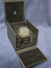 Bulova PRECISIONIST Ultra High Frequency 98B229 Chronograph in Box with papers