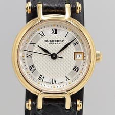 Used Dead stock grade with box Burberry 11300L shell dial QZ ladies watch