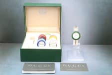 [N MINT w/ Box Paper] GUCCI Change Bezel 11/12.2 12 Colors Quartz Women's Watch