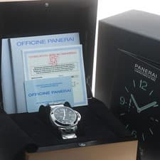 PANERAI LUMINOR MARINA PAM00165 44mm Titanium Black Dial Automatic Date #C194