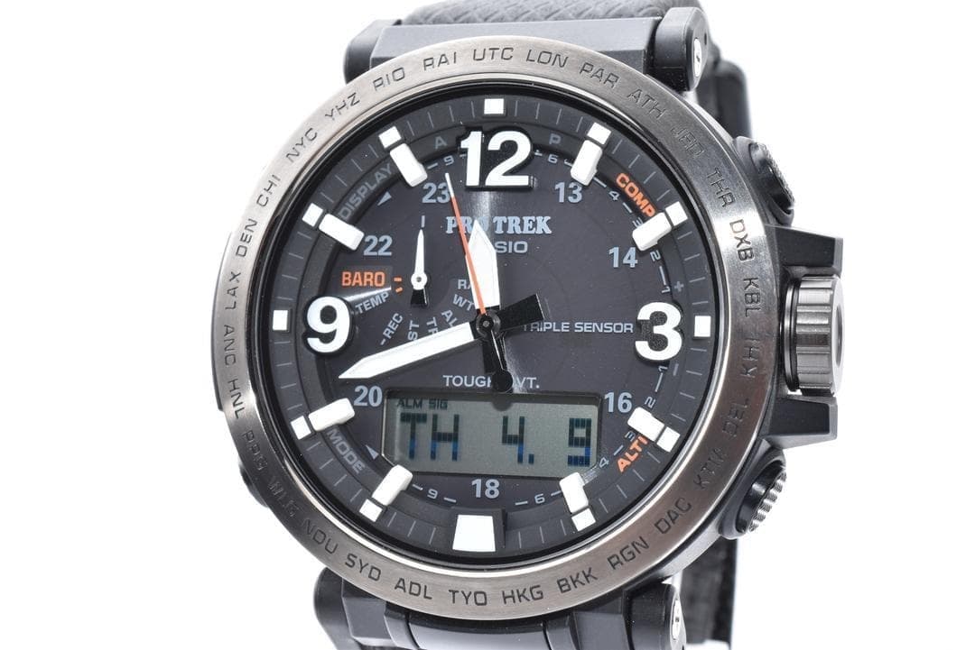 Casio Pro Trek PRW-6611Y-1JF Solar Radio Men's Watch, Used, Good Condition