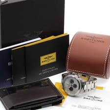 BREITLING NAVITIMER 8 B01 AB0117 43mm SS Silver Dial Automatic Chronograph #C154