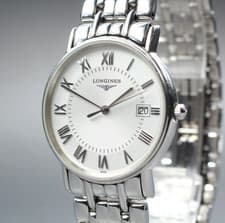 [N MINT] Longines Grand Classic L4.720.4 Roman Silver Date Quartz Men's Watch