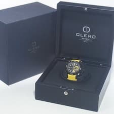 Clerc Hydroscaph Central Chronograph with Yellow Strap Automatic Men's 49mm