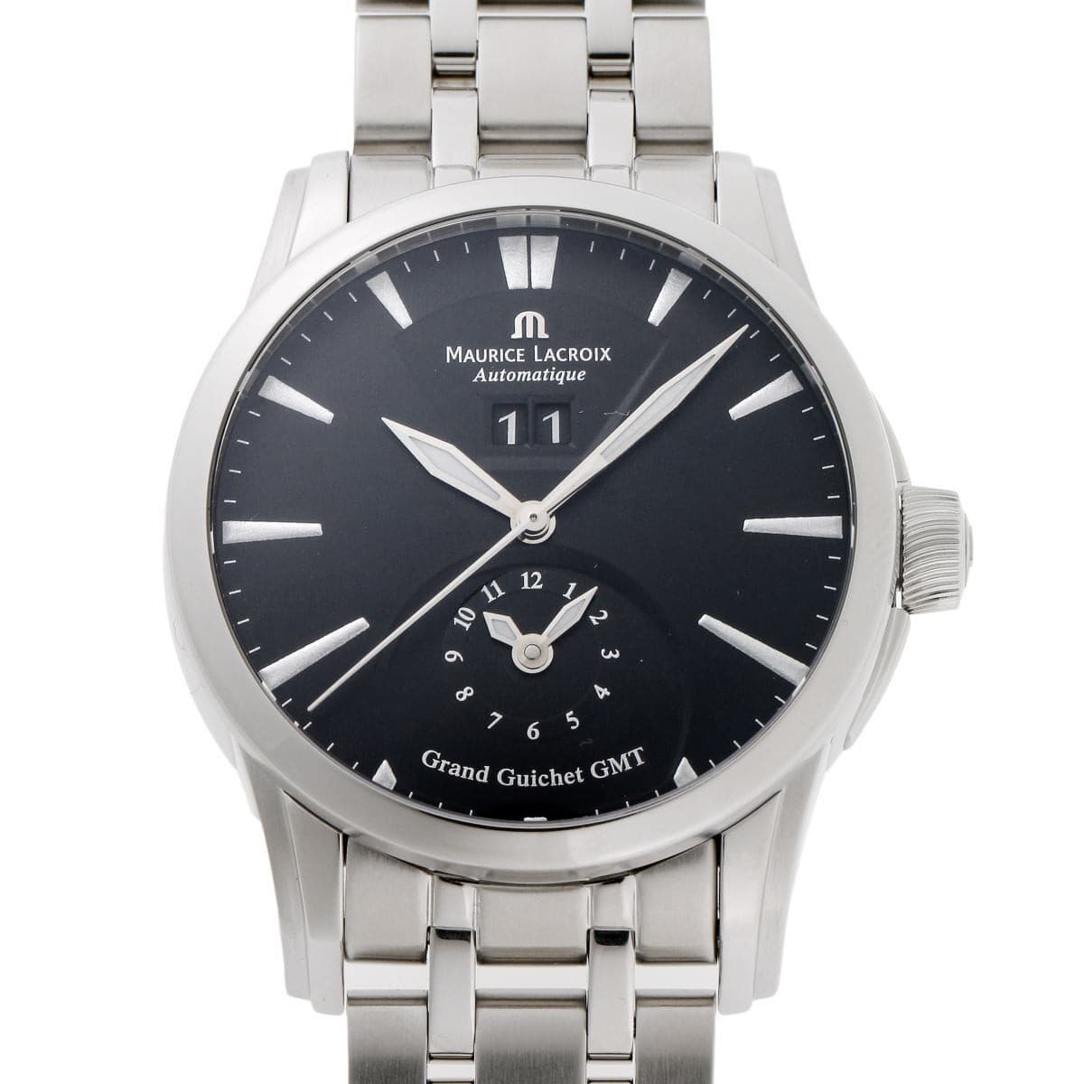 Maurice Lacroix Pontos Grand Guilloche GMT Automatic SS Men's Watch PT6098