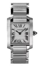 Cartier Tank Francaise 20X26mm W51008Q3 Stainless Steel Women's Watch