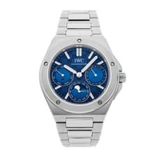 IWC Ingenieur Perpetual Calendar Steel Auto 41mm Blue Dial Watch IW3449-03