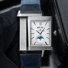 Jaeger-LeCoultre Reverso Tribute MESH Duoface Calendar Moonphase Blue Set Watch