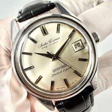 Seiko Cronos Selfdater 718990 Date Watch 1.4 in Case Vintage Style
