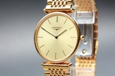 [Near MINT] Longines Grand Classic L4.635.2 33mm Gold Dial Quartz Men's Watch