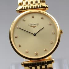 Boxed [Near MINT] Longines Grande Classique L4.709.2 12P Diamond Qz Men's Watch