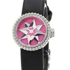 Dior Ladies La D de Dior CD040112A005 Rose Devant Pink Octagram Rotating Quartz