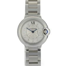 Cartier Ballon Bleu SM WE902073 Silver Diamond Dial 28mm Ladies Watch Full Set