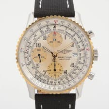 Breitling Old Navitimer D13022 SS×YG SS & Leather AT Silver-Face