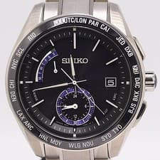 Seiko 8B54-0BF0 4D0096 Mens Solar Working Vintage Luxury Japan Dress Watch